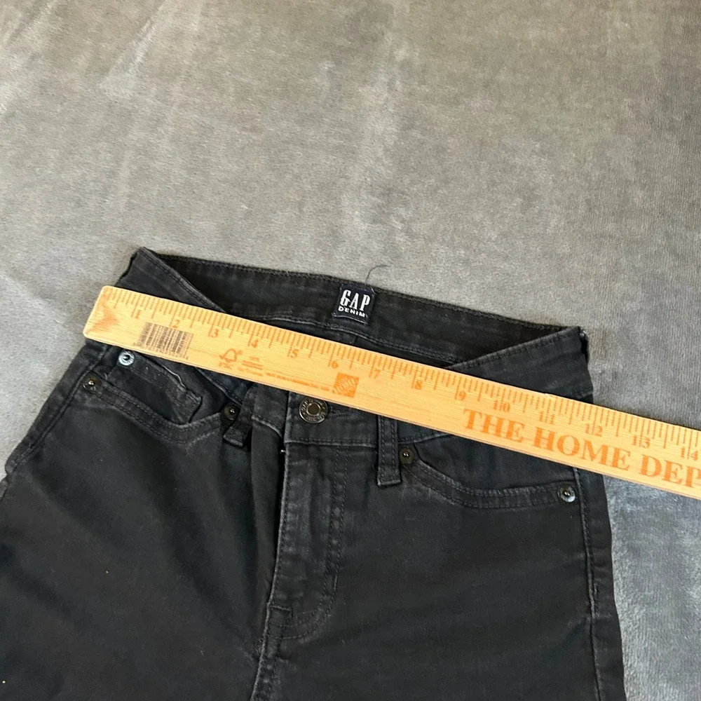 GAP Denim Black Jeans Womens Size 25 Regular‎ Slimming Stretch Casual Pants